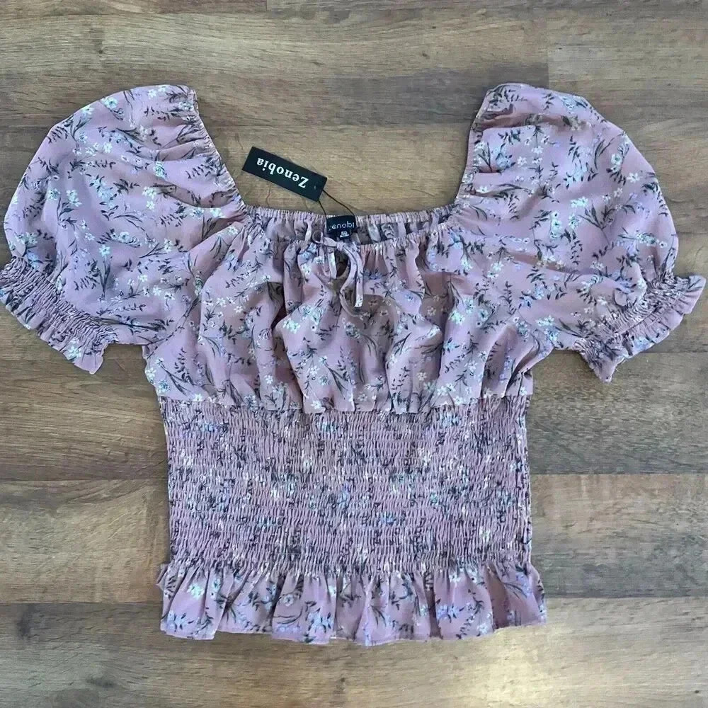 Women’s Size 2x Floral‎ Zenobia Blouse NWT